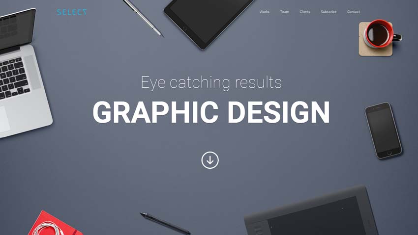Select - Landing Page Set with Page Builder