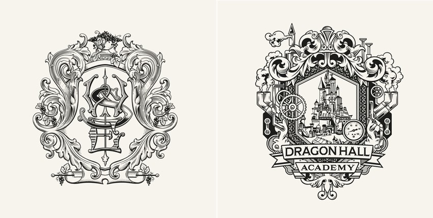 Hand lettered Logotypes and Marks
