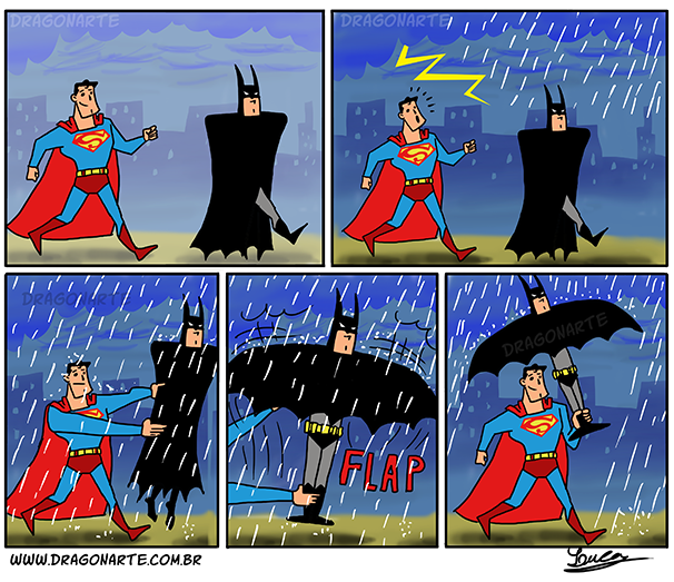 Superman-vs-Batman-Funny-Comics-by-Dragonarte
