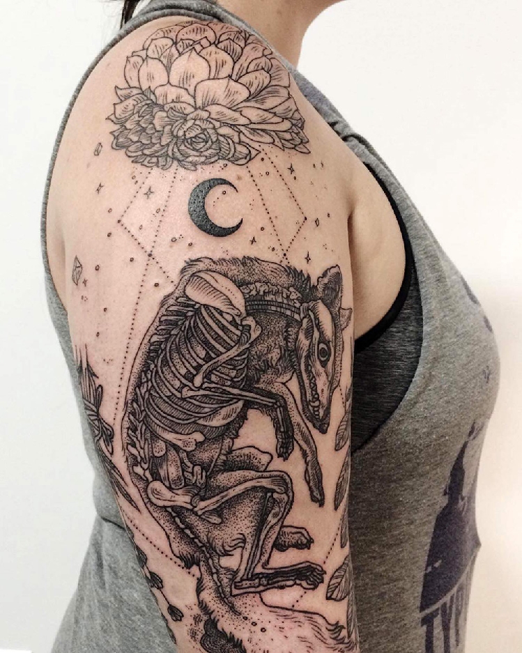Vintage-Etchings-Tattoo-of-Flora-and-Fauna