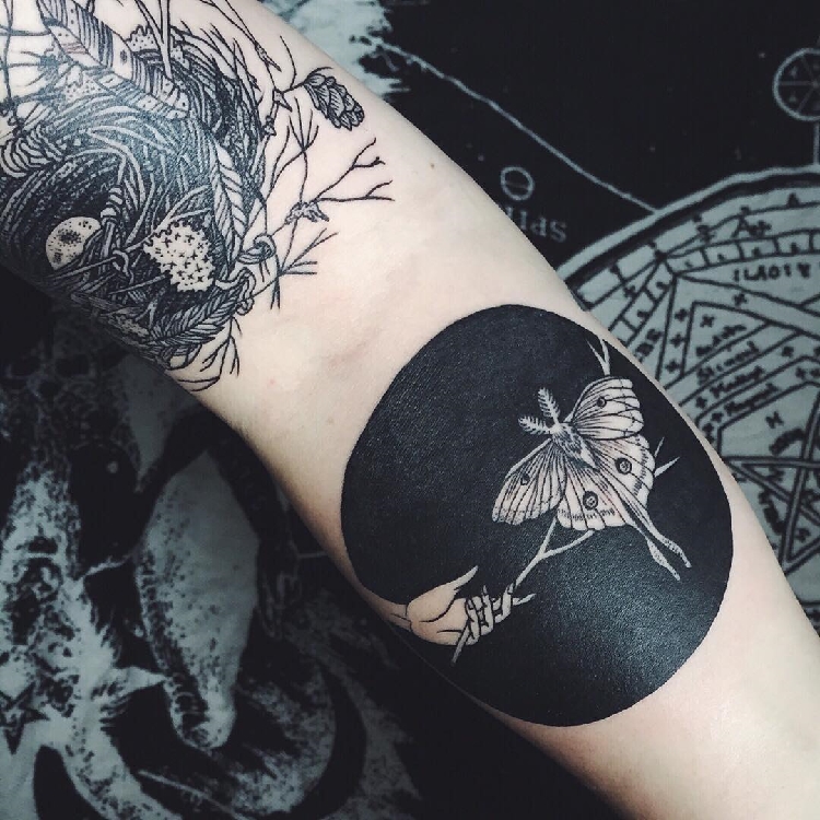 Vintage-Etchings-Tattoo-of-Flora-and-Fauna