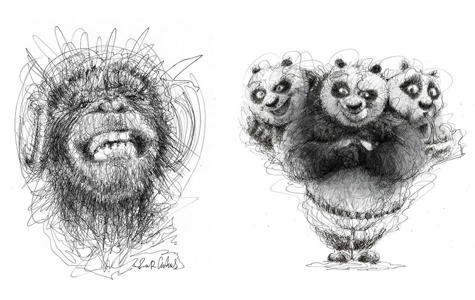 Wonderful Pen Stroke Drawings by Italian Artist Erick Centeno