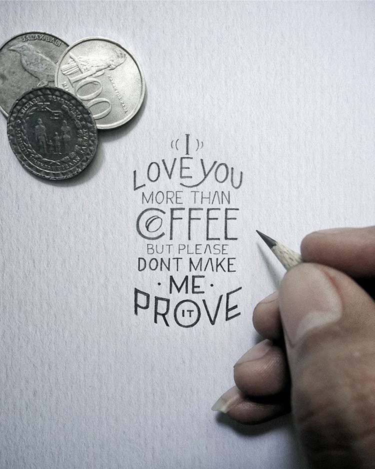 Inspirational Miniature Calligraphy
