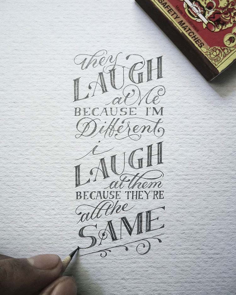 Inspirational Miniature Calligraphy 