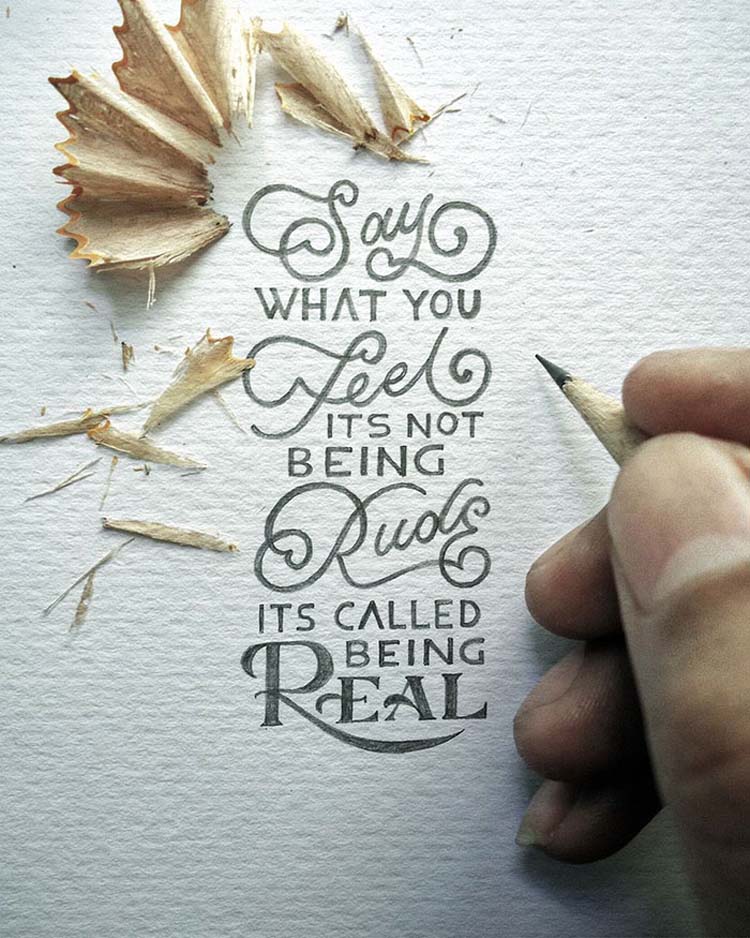 Inspirational Miniature Calligraphy