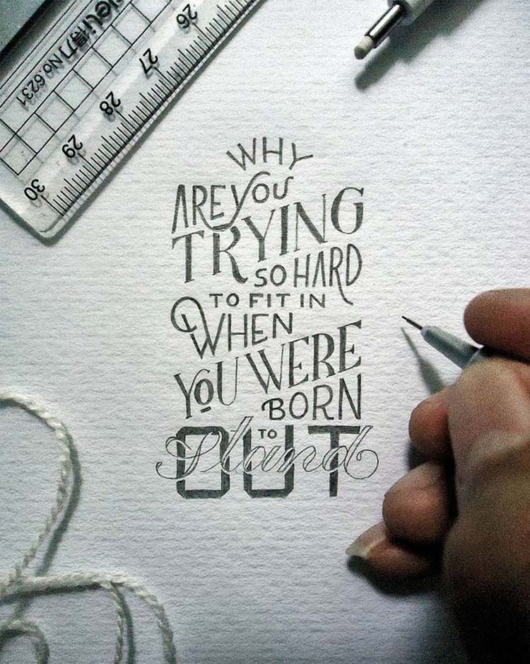 Inspirational Miniature Calligraphy 