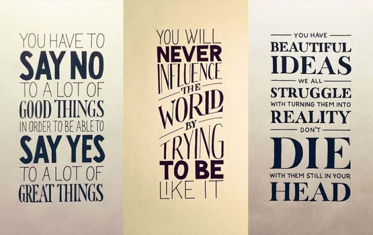 Wonderful Hand Lettered Quotes