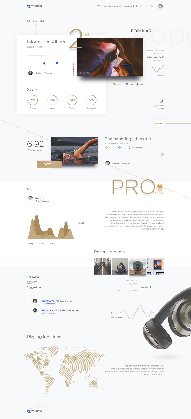 Creative Music Website Designs for Inspiration