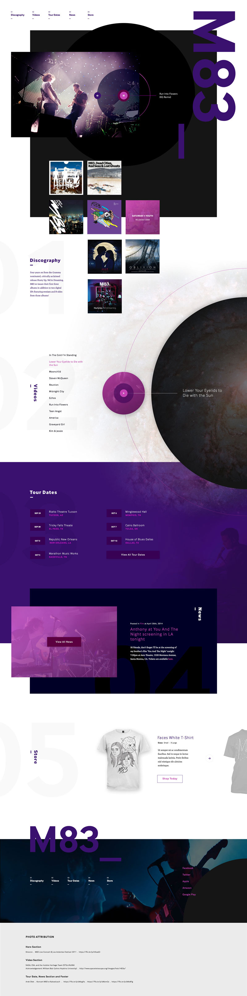 Creative Music Website Designs for Inspiration