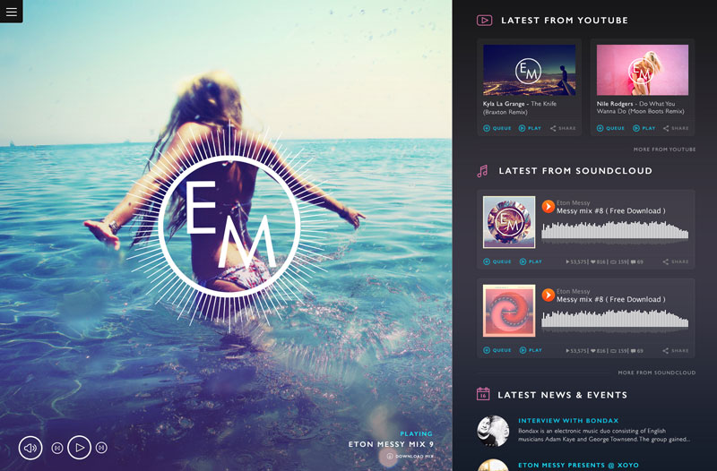 Beautiful Music Website Designs for Inspiration