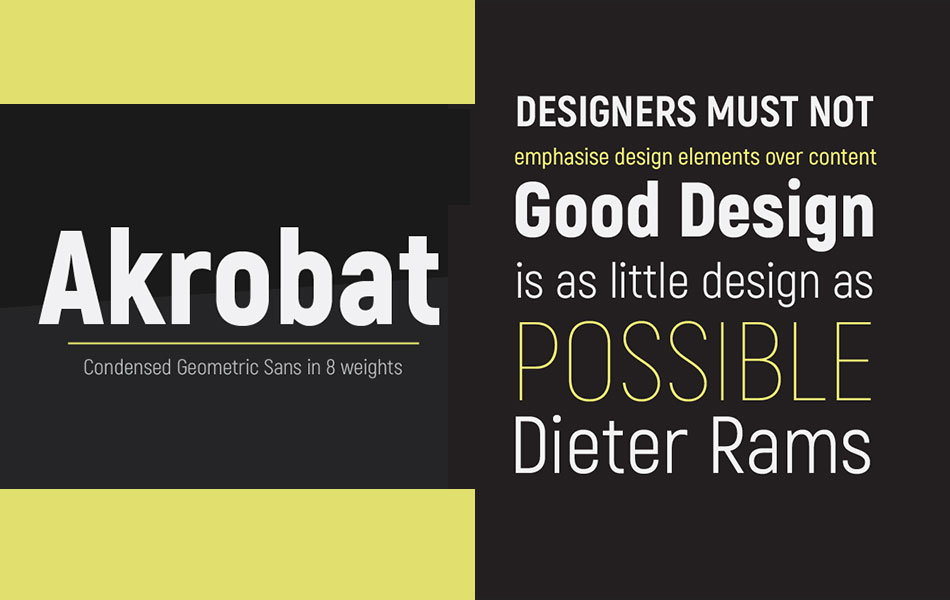 Akrobat - Simple Free Sans Serif Font