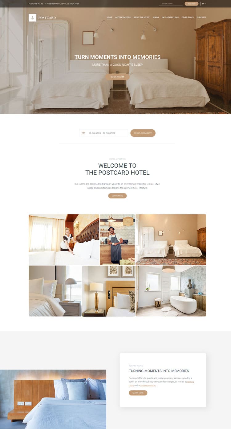 best hotel WordPress themes