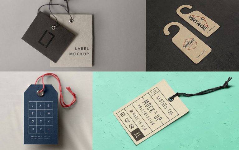 15 Free PSD Label and Tag Mockups to Enhance Your Designs