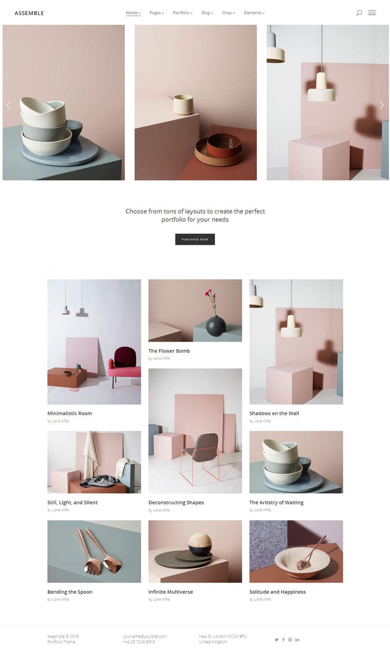 portfolio wordpress themes