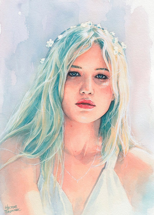 Watercolor Portrait Illustrations 
