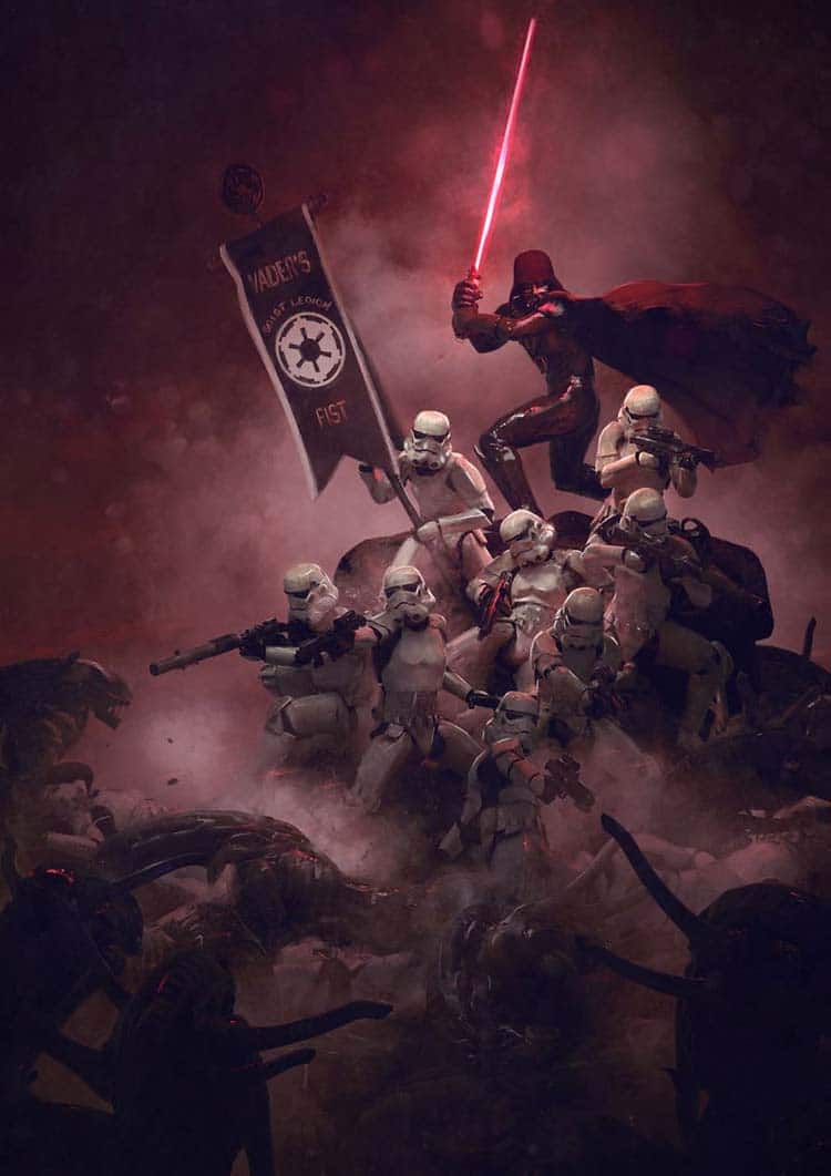 Cruel Illustrations of Storm Troopers