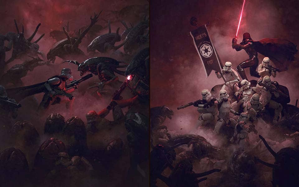 Cruel Illustrations of Storm Troopers