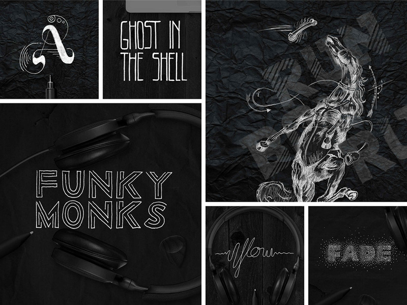 Typographic Artwork Illustrations