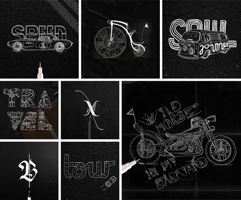 Typographic Artwork Illustrations