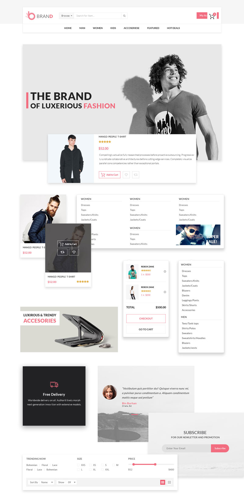Shopping Cart PSD Template Free Download