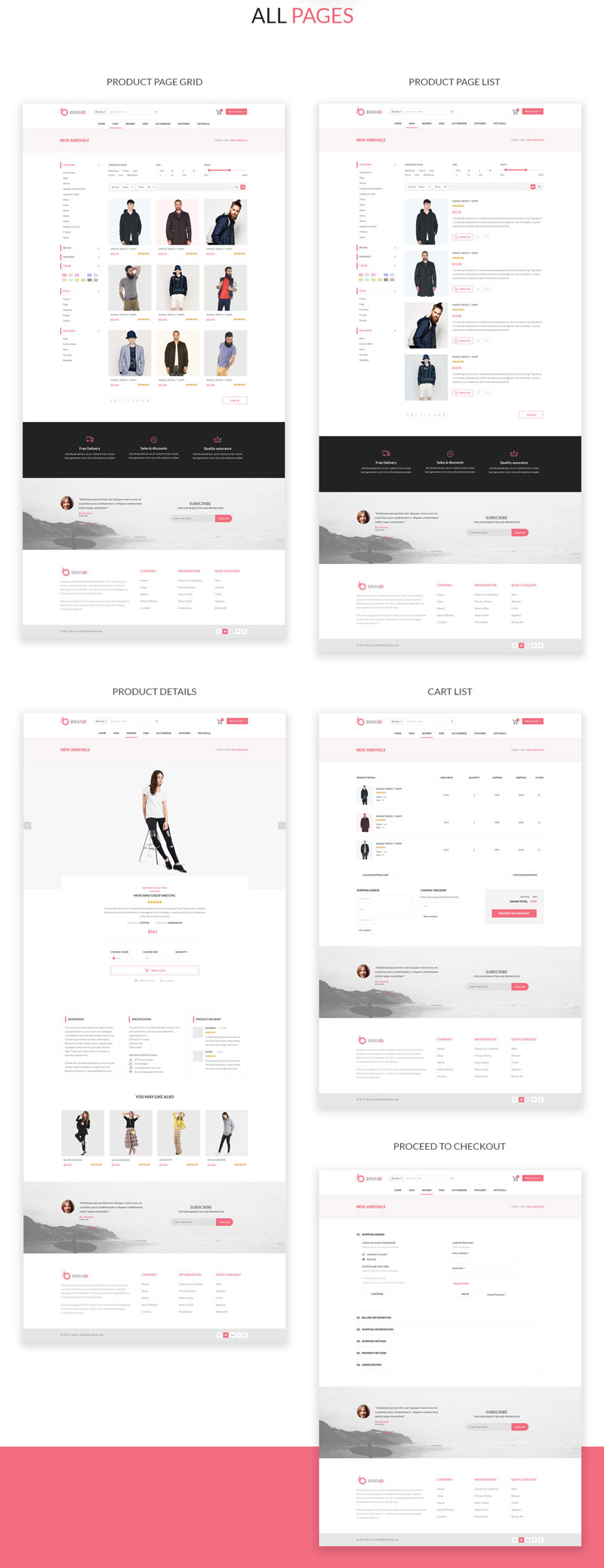 ecommerce psd templates free download