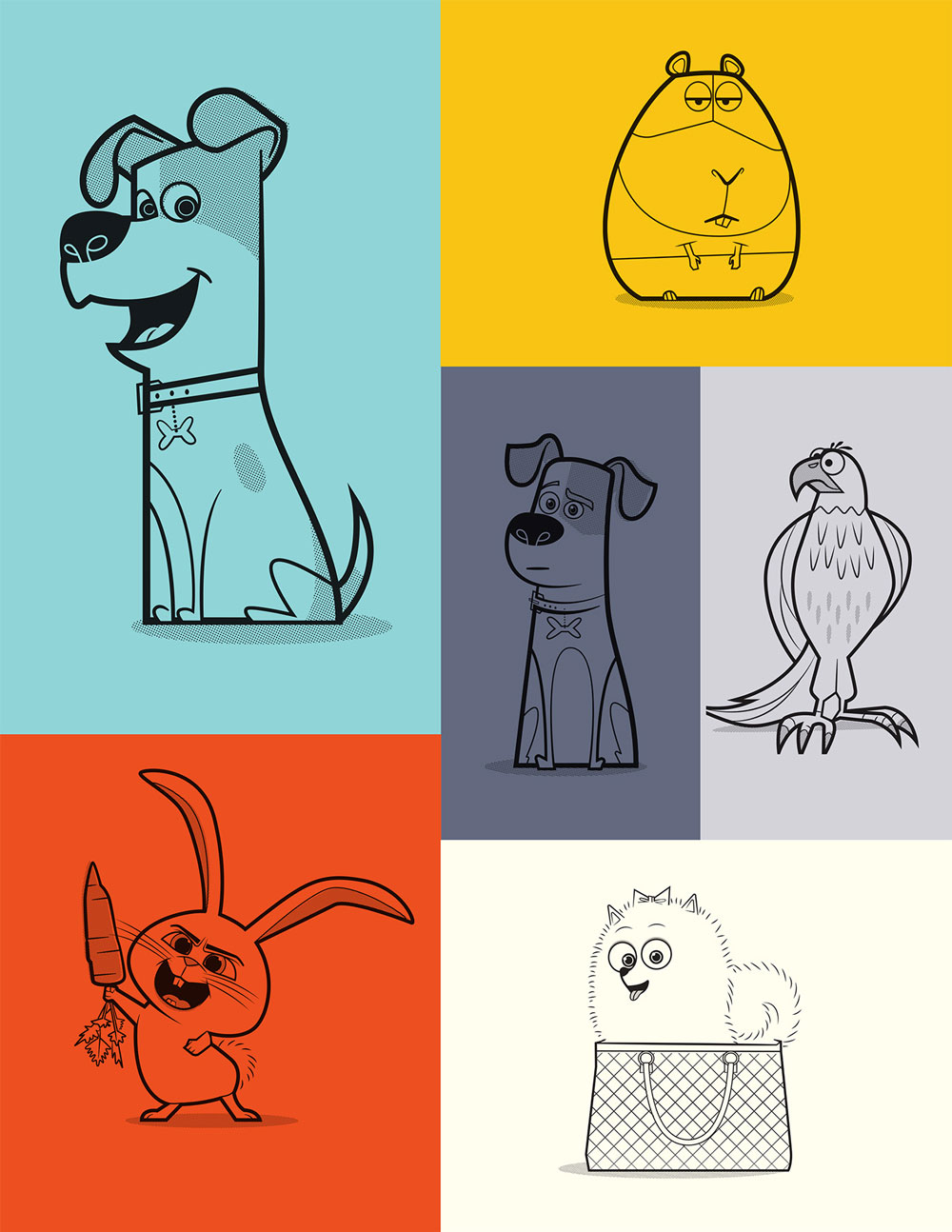 Pets Stylized Art and Product Graphics