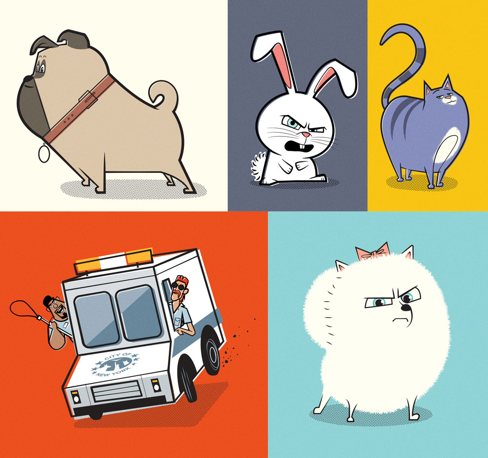 Pets Stylized Art and Product Graphics