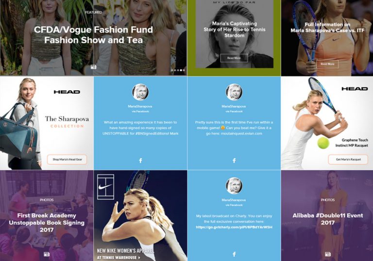 Popular Celebrity Website Design for Inspiration