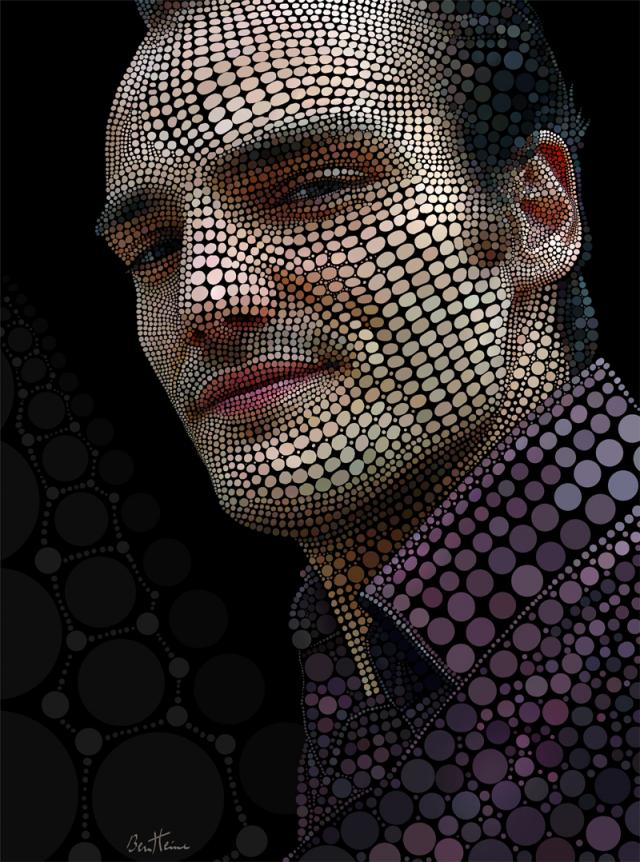 Celebrity Portraits Created with Circles