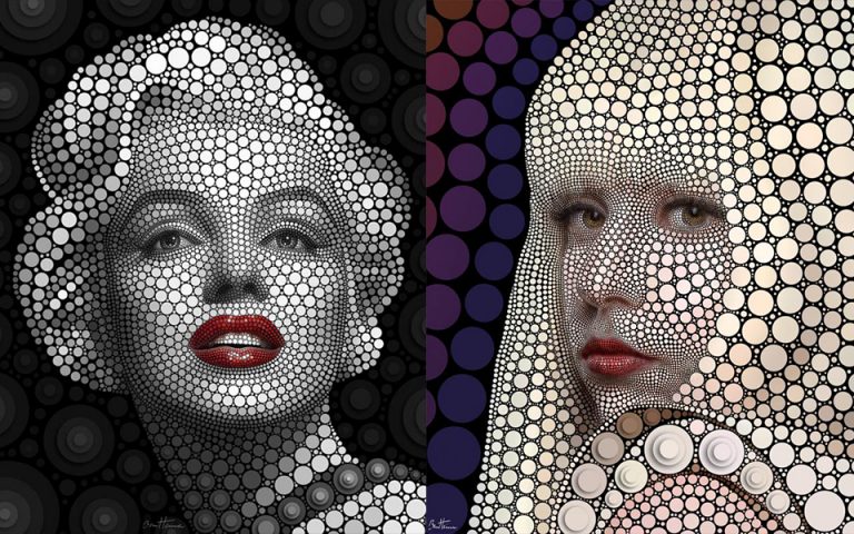 Celebrity Portraits Created with Circles