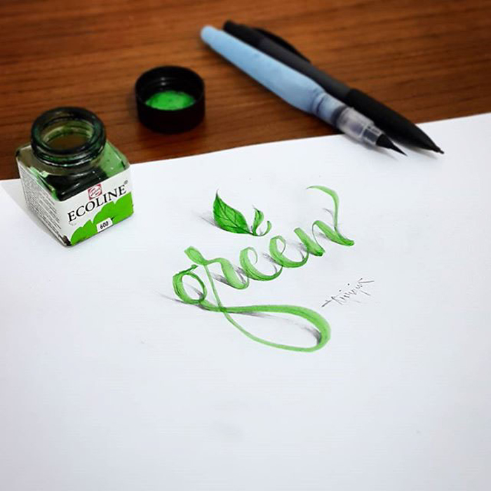 Incredible 3D Calligraphy and Lettering