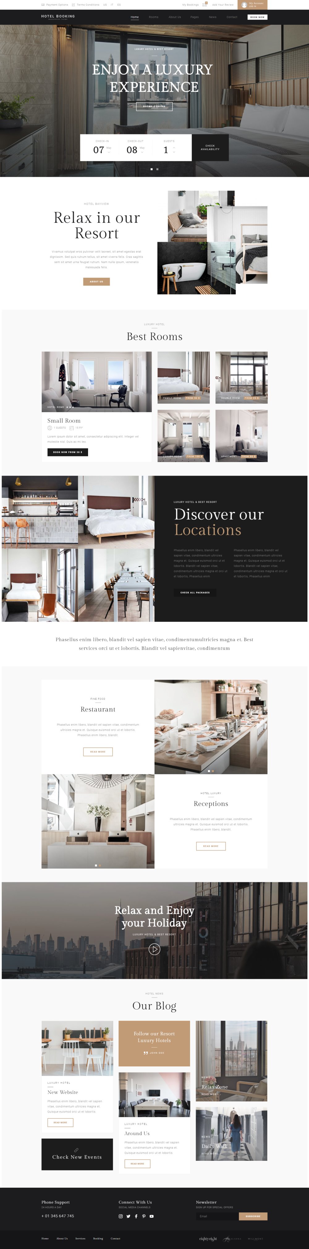 Best Hotel Website Designs