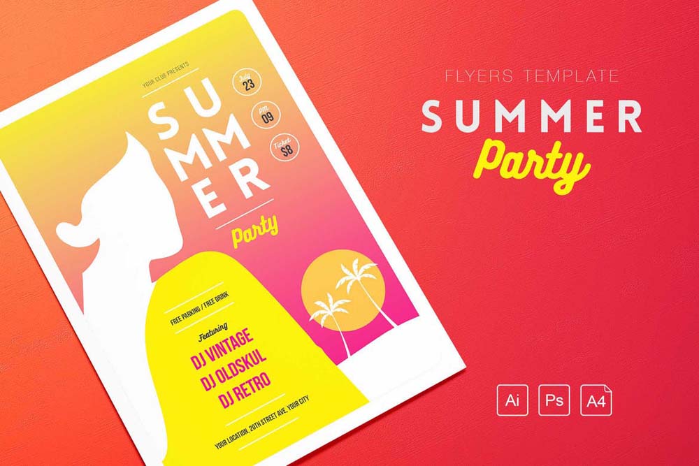 Summer DJ Party Flyer