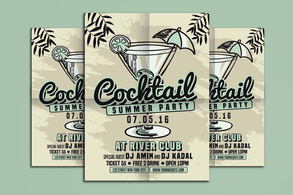 Cocktail Summer Party Flyer