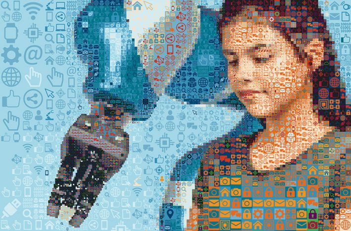 Brilliant Digital Mosaic Illustrations