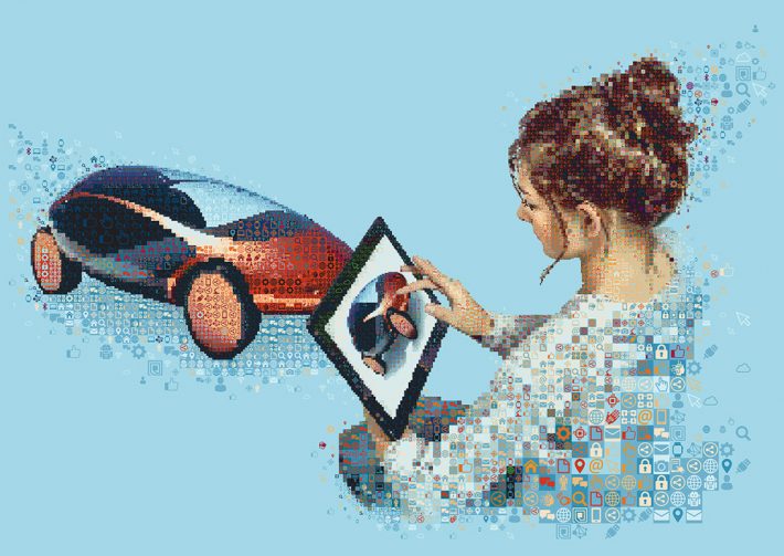 Brilliant Digital Mosaic Illustrations