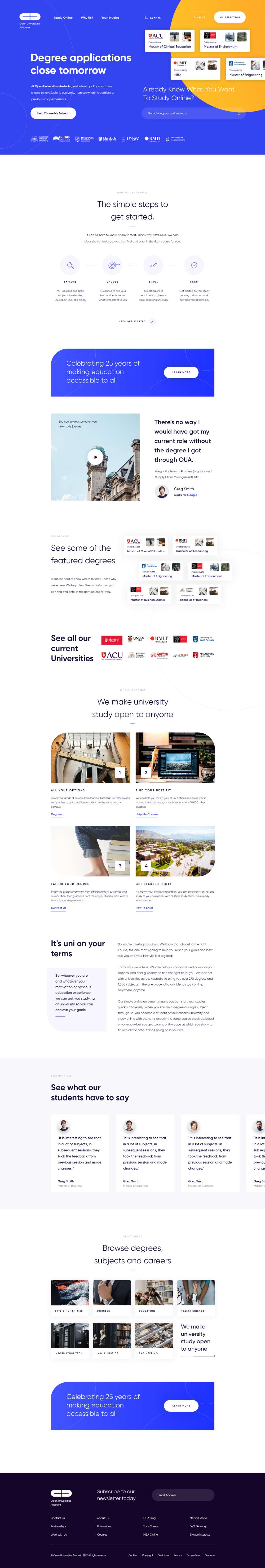 Education Web Design Inspiration