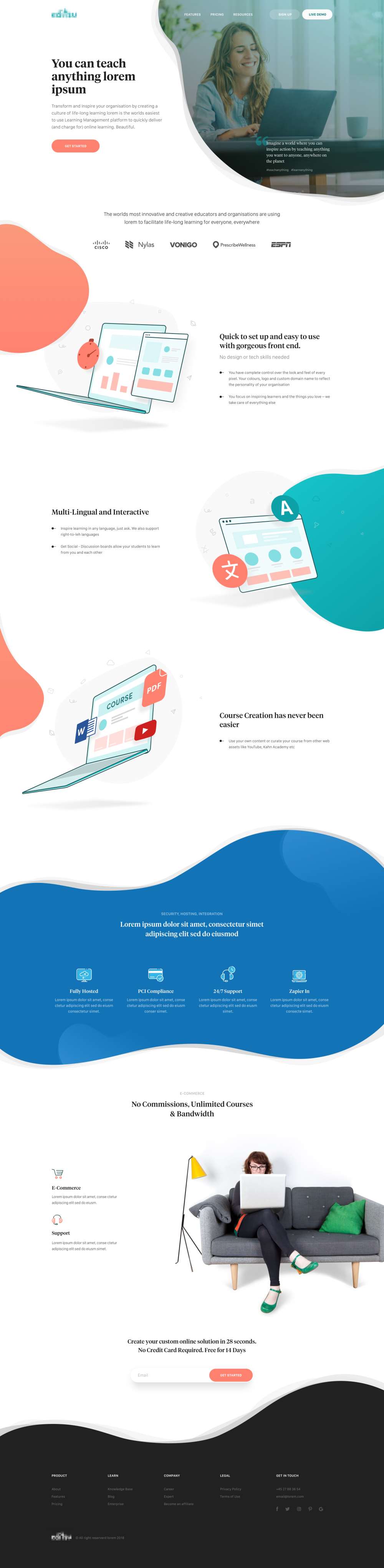 E-School Web Design Inspiration