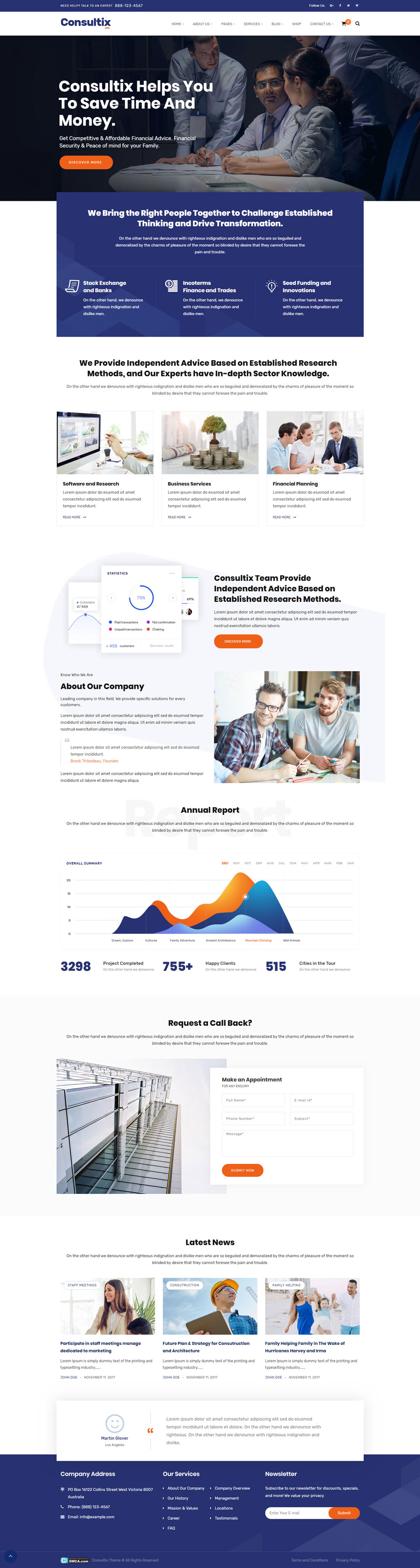 Business Consulting WordPress Theme