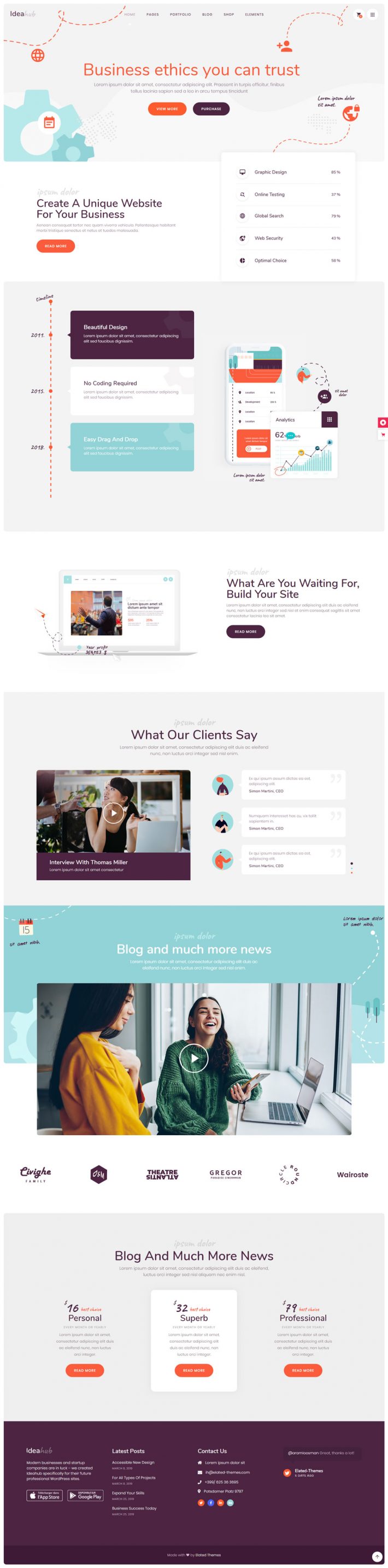 WordPress Themes for Consultants