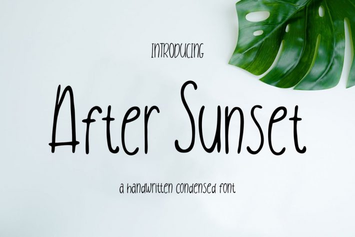 After Sunset Free Font