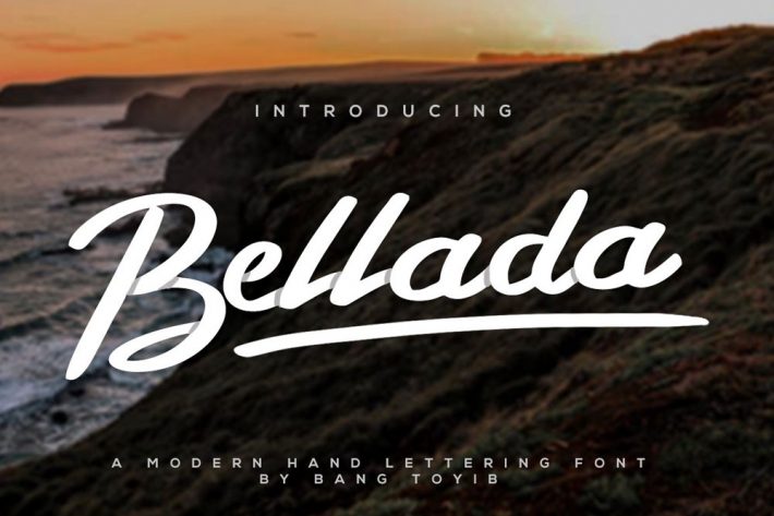 Bellada Script Free Fonts for Designers