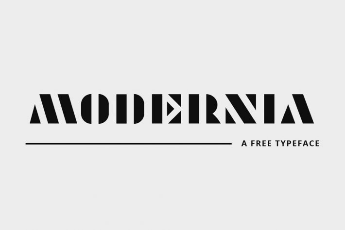 Modernia Geometric Font