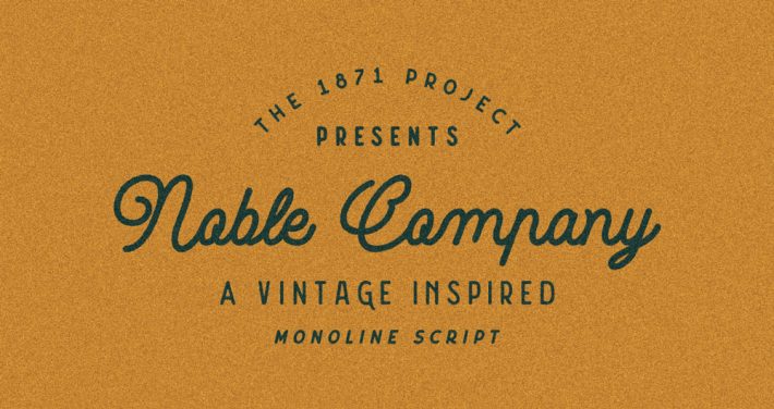 Noble Company - Free Monoline Script Font