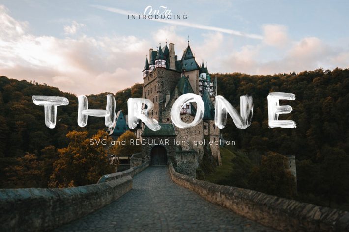 THRONE - SVG and regular OTF Free Fonts for Designers