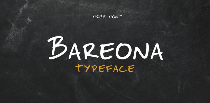 Bareona – Free Handwritten Display Typeface