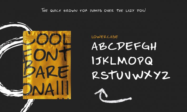 Bareona – Free Handwritten Display Typeface