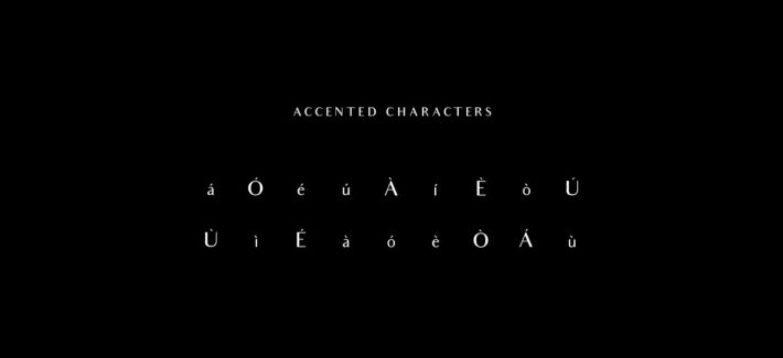 Accented Characters Audrey Font