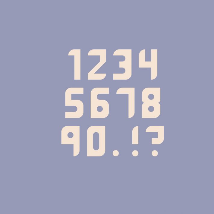 Maddac Font Numbers