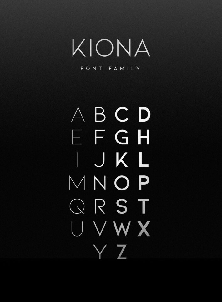 KIONA - Font Family Free Download